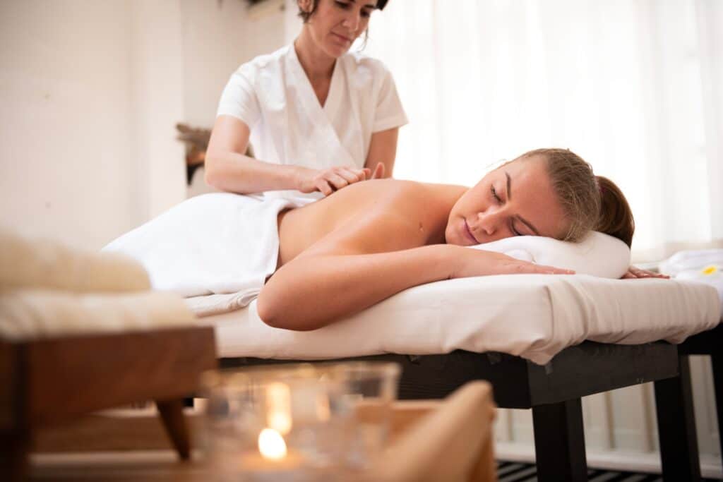 Health and wellness massage session in Grand Rapids focused on relaxation and emotional balance.